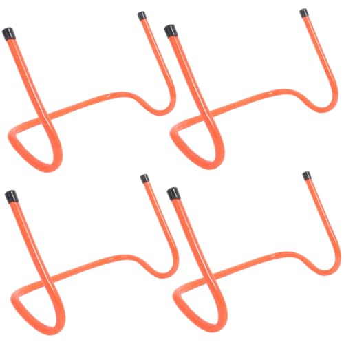 POPETPOP 4Pcs Plastic Training Hurdles Durable Agility Hurdles for Speed Training Professional Sports Track Hurdles for Football Training and Core Strength Exercises