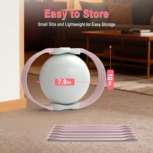 HOTSWEAT Thigh Exerciser, Inner Thigh Exerciser, Thigh Trainer Kegel Exerciser for Women with Adjustable Resistance, Thigh Toner Workout Equipment Pilates Ball for Home Gym