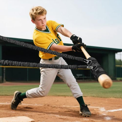 4PCS Baseball Exercise Bands with Interchangeable Grips, Baseball Resistance Trainer for Pitching & Throwing, Training Aid for Baseball Softball Pitchers to Build Arm Strength, Warm-Up