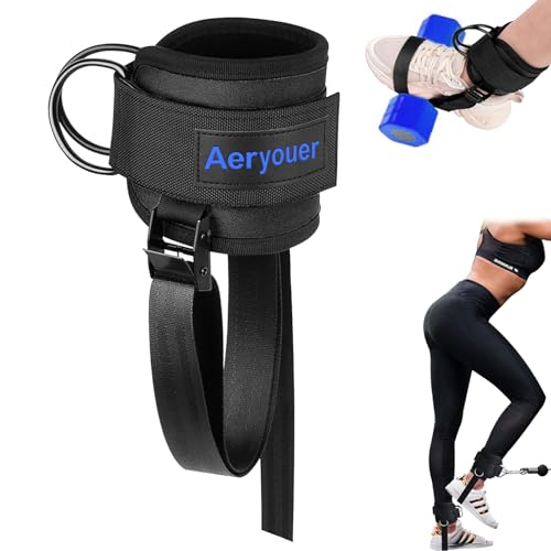 Dumbbell Foot Attachment, Tibialis Trainer, Adjustable Ankle Weights, Leg Workouts at Home for Hip Flexors,Ankle Straps for Weight Lifting,Shin Splint,Hamstring Curls,Leg extensions,Home Gym Equipment - color: Black 1PC