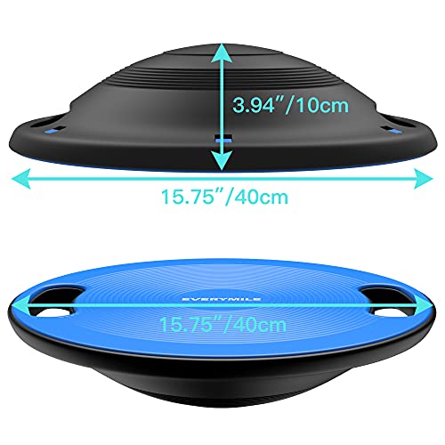 Wobble Balance Board, Exercise Balance Stability Trainer Portable Balance Board with Handle for Workout Core Trainer Physical Therapy & Gym No-Skid Surface