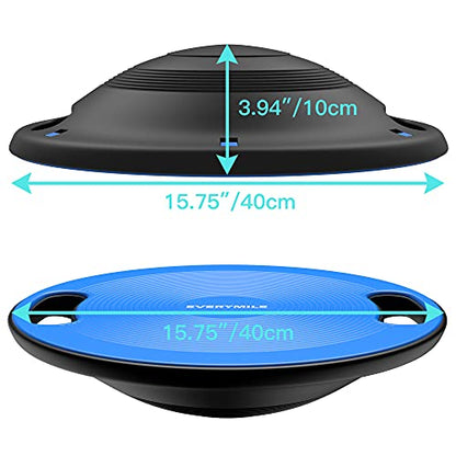 Wobble Balance Board, Exercise Balance Stability Trainer Portable Balance Board with Handle for Workout Core Trainer Physical Therapy & Gym No-Skid Surface
