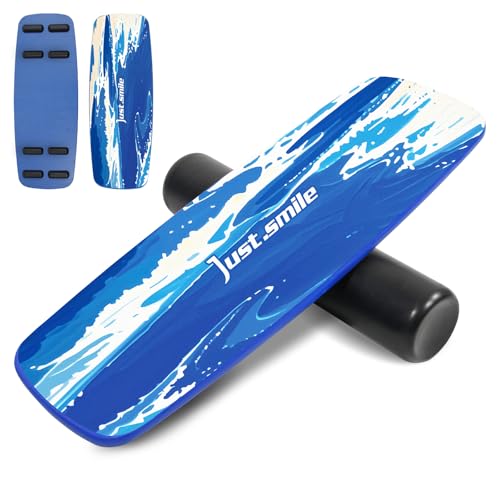 Balance Borad Sports Trainer-with Adjustable Stopper- Stability Board for Physical Therapy,Yoga,Surfing Training-Max Load 350lbs with Aiti- Slip Surface