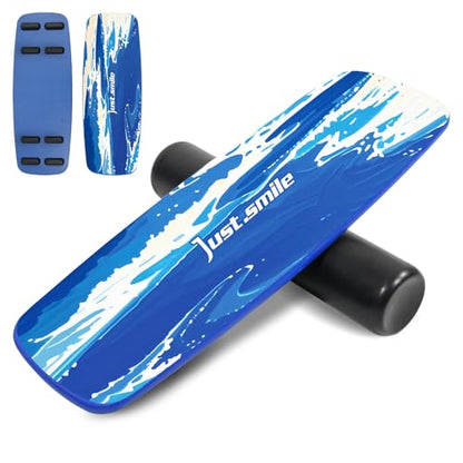 Balance Borad Sports Trainer-with Adjustable Stopper- Stability Board for Physical Therapy,Yoga,Surfing Training-Max Load 350lbs with Aiti- Slip Surface