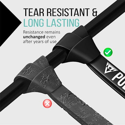 Pullup & DIP Fitness Bands, Resistance Bands with Bag, Door Anchor (with Sets) and Exercise Guide - Single & in Value Set, Pull-Up Band Fitness Band for Calisthenics