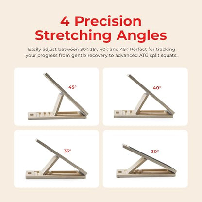 Sunny Health & Fitness Calf Stretcher and Foot Rocker for Plantar Tight Calves Relief Hamstring Ankle Strengthener Facetious Sling Stretch Fighter Stretching Device Mobility - style: Tan