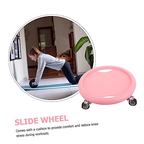 Kisangel Sliding Discs for Abdominal Training Low-impact Fitness Equipment with Non-slip Surface Versatile Core Sliders for Home Workouts Includes Knee Pad for All Fitness Levels