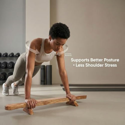 KNK SHENA PUSH UP BAR FITNESS INDIAN CLUB MEEL KARLA KATAI FITNESS DURABLE WOODEN EQUIPMENT - 2.5 Ft, Assorted