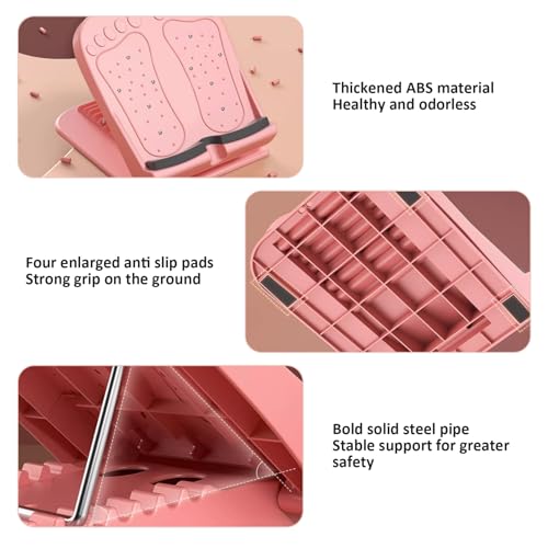 Calf Stretcher Slant Board 13-Level Adjustable Foldable Stretching Ramp with Magnets for Plantar Fasciitis Achilles Stretch, Blue - color: Blue