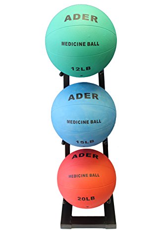 Ader Medicine Ball Set w/Rack - size: Rack + 8-15 LB Med Balls