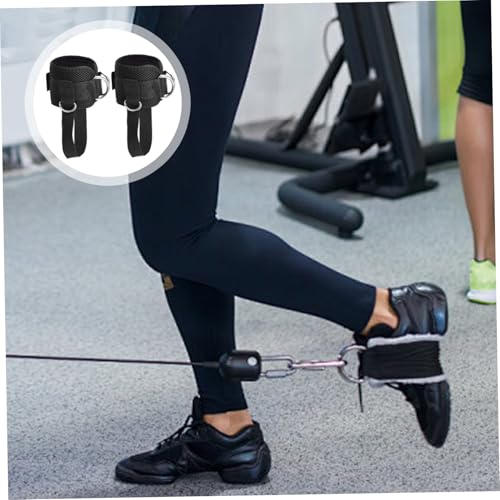 1 Pair Ankle Straps Adjustable D-Ring Ankle Strap for Cable Machine Comfortable Padded Work Out Cuffs for Kickback, Glute Workout, Leg Extension| Straps