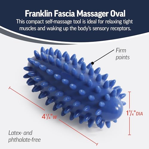 OPTP Franklin Method Fascia Massager Oval – Massage Tool, 4 1/4" x 1 3/4"
