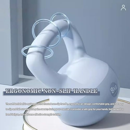Kettle Bells Women Home Youth Sports Kettlebell, Beginner Fitness Squat Soft Kettle Ball, Gym Equipment, Strength Training Tools(Light blue-5kg) - color: Light Blue-5kg