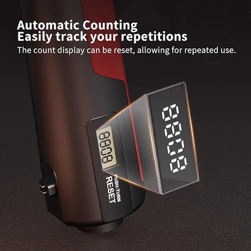 Grip Strength Trainer with Adjustable Resistance & Automatic Counter - color: Red