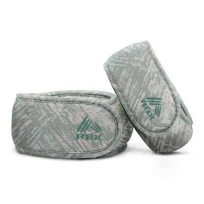 RBX Wrist & Ankle Weights Set (2LB Pair/1LB Each), Adjustable Comfort Fit for Training & Toning - color: Green