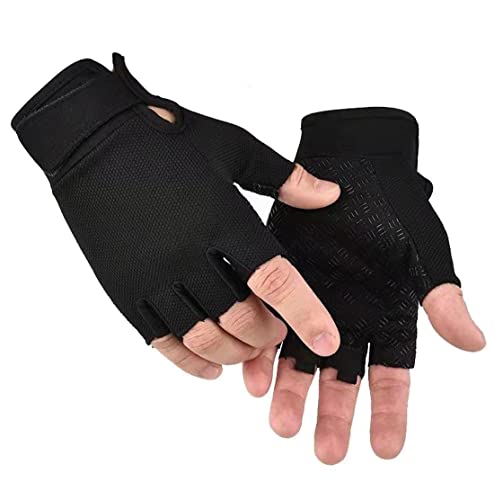 Fingerless Gloves - Tactical & Biking Gloves for Men & Women, Ideal for Airsoft, Fishing & Training