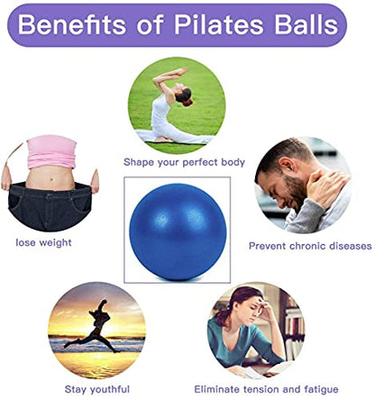 Mini Yoga Balls 6 Inch Exercise Pilates Therapy Balance Micropore Ball Barre Equipment for Home Stability Training Physical Core Training