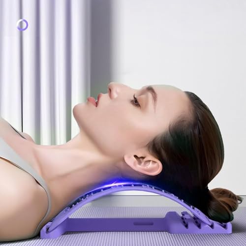 Back Stretcher for Lower Back Relie - PP 36cm | Cracker for Lower Bàck Relief | Adjustable Baçk Arch Stretcher for Home Gym Orthopedic Correction Tissue Nerve Relaxation Slouching Prevention