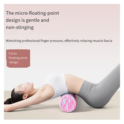 EVA Foam Roller - Beginner-Friendly Solid Textured Massage Roller for Muscle Relaxation, Back Rolling & Fascia Release - Yoga Fitness Tool(Cyan Green,Large) - color: Cyan Green, size: Large