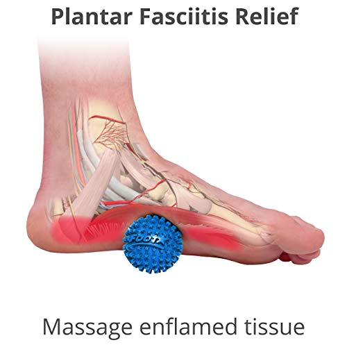 Body Back Foot Star® Massager Ball and Plantar Fasciitis Roller - Soothe Foot Stress, Discomfort, Aches, & Tightness (Pack of 2, Blue, 2-Inch) - style: Two-Pack