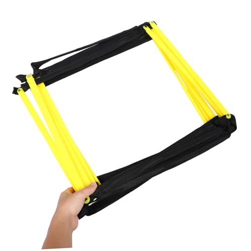 PRETYZOOM Portable Agility Ladder for Soccer Training with Ninesquare Design Material Football Workout Ladder for Speed Footwork and Versatile Team Athletic Drills