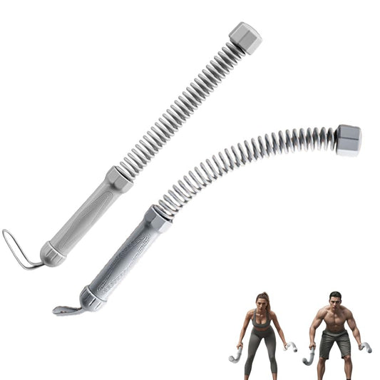 Portable Workout Resistance Training Tool | Space-Saving Home Fitness Equipment for Light Exercise, Daily Movement & Low-Impact Training for Men & Women Working Out.(Grey 2pcs)