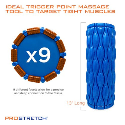 ProStretch Nonagon, Foam Roller for Sore Muscles & Deep Tissue Recovery