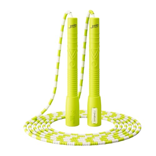 Skipping Rope, Adjustable Beaded Jump Rope with Double Bearing, Jump Rope for Kids at Home Schoel Gym,Tang-Free Flexible and Durable Jumping Ropes for Fitness - color: Green