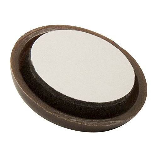 SuperSliders Self-Stick Furniture Sliders for Carpeted Surfaces (4 piece) - 1" Walnut Brown - Round SuperSliders - color: Brown, size: 1", 4 Pack