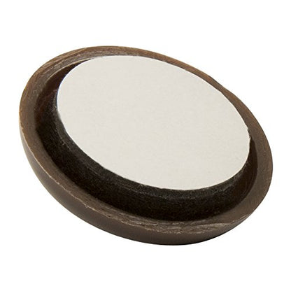 SuperSliders Self-Stick Furniture Sliders for Carpeted Surfaces (4 piece) - 1" Walnut Brown - Round SuperSliders - color: Brown, size: 1", 4 Pack