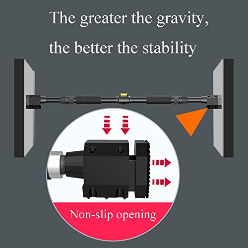 Pull-Up Bar The Horizontal Bar On The Wall On The Door, with Non-Slip Foam Without Screws to Install The Chin Bar, 73-100cm, 88-120cm (Size : 73-100cm) - size: 73-100cm