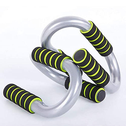 Strong Chrome Push Up Bars - Steel Pushup Stands with Comfortable Foam Grip and Non-Slip in Choice Safe, Sturdy and Less Wrist Strain