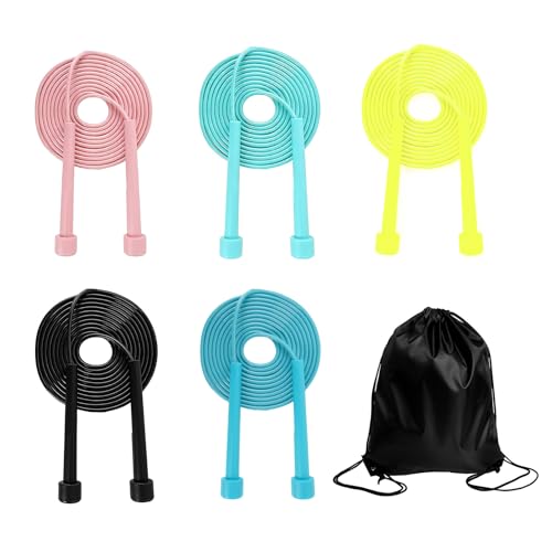 Jump Rope for Kids,5P Colorful Skipping Ropes