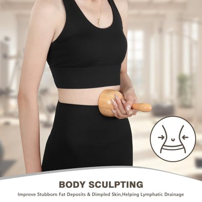 Wood Therapy Massage Tools 4-in-1, Wooden Lymphatic Drainage Massager Body Cellulite Remover, Professional Maderoterapia Kit Cellulite Massager for Body Sculpting,Contouring,Relief Muscle - style: 4 IN 1 Maderoterapia Kits
