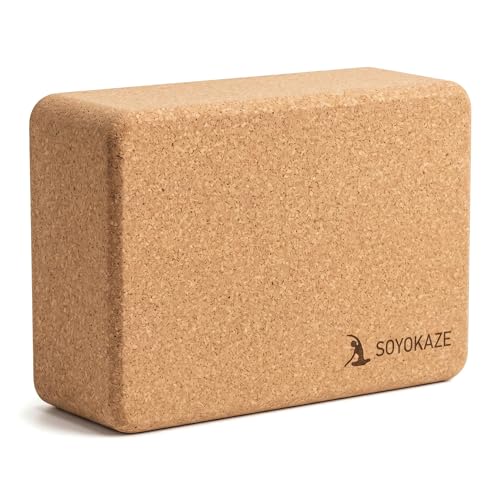 Cork Yoga Blocks,Natural Cork Soft Non-Slip Yoga Blocks for Women| Men