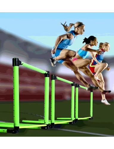 Height Adjustable Hurdles, Adjustable Agility Hurdle and Speed Training Poles Set for Strength and Speed Enhancement in Sports Training, 5 PCS - size: 5 PCS