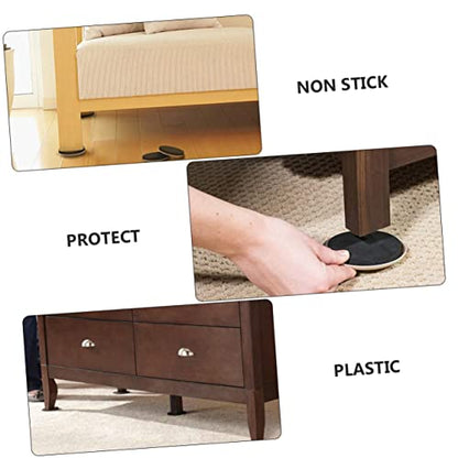 TEHAUX 16pcs Heavy Duty Furniture Glides Moving Pads Core Sliders Material for Moving No Scratch and Noise