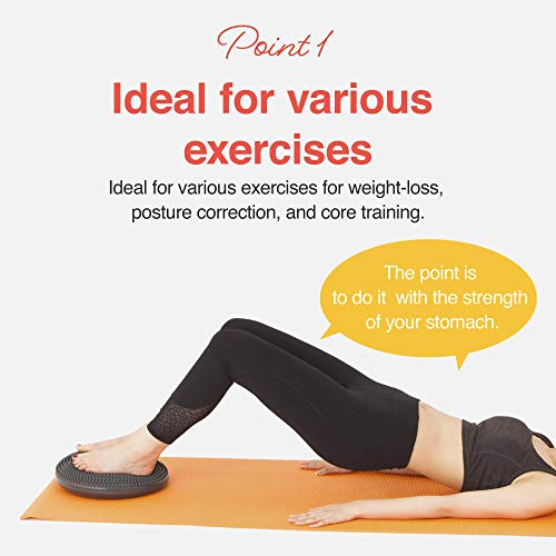 Primasole Balance Disc with Air Pump Wobble Cushion for Stability Workout 2 PCS - color: Cobalt Blue
