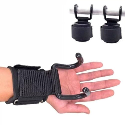 2pcs Pull Up Wrist Wraps, Lifting Grips Assist Straps - Adjustable Hook Support for Workout, One Size Fits Most