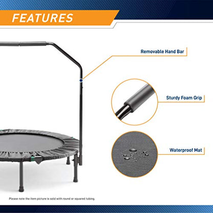 Marcy Trampoline Cardio Trainer with Handle ASG-40 , Black