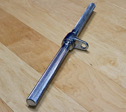 Heavy Duty Solid Steel Revolving Low Row Bar by Deltech Fitness