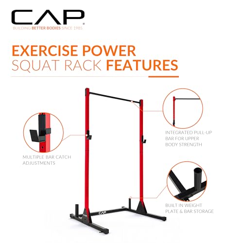 CAP Barbell Power Racks and Attachments - style: FM-905Q Red