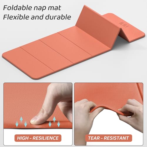 ILILI Foldable Yoga Mat 71 * 24 * 0.3 Inch - color: Orange