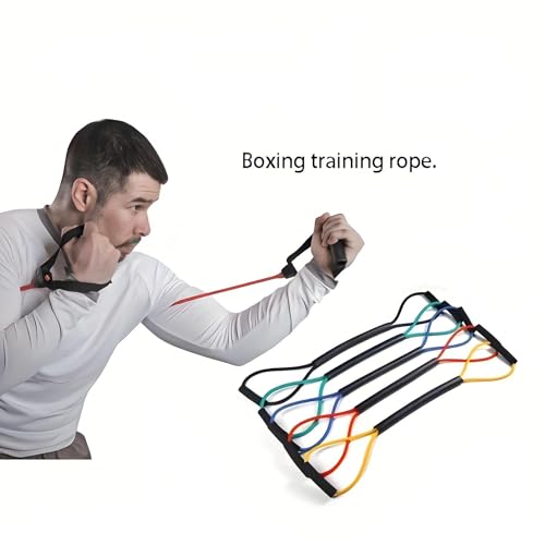 Boxing Resistance Bands for Strength and Speed Training, Boxing Training Equipment with Varied Resistance Levels Enhance Your Boxing Skills Fit for Fighters, Athletes and Fitness