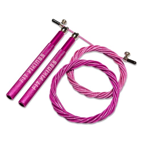 Jump Ropes for Fitness with 2 Jumping Rope Cables - Speed Jump Rope for Men and Women - Adjustable Skipping Rope - Speed Rope for CrossFit, Boxing, Exercise - Indoor and Outdoor Workout Essentials