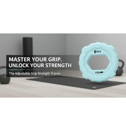 Dpofirs Grip Strength Trainer Rings, 4PCS Finger Hand Exerciser Silicone Rings for Men and Women with Textured Surface for Resistance Training, Forearm Finger Exercise, Portable Strength