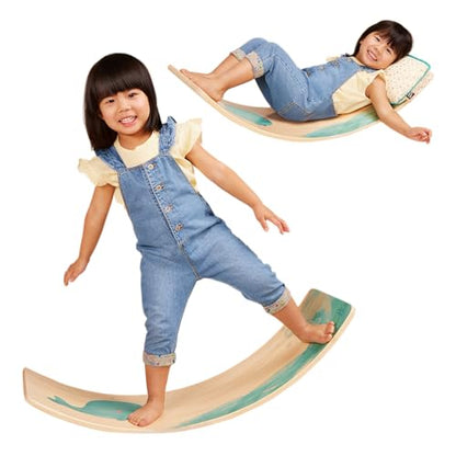 B. toys Teeter-Toddler Wooden Wobble Balance Board and Chair, Furniture
