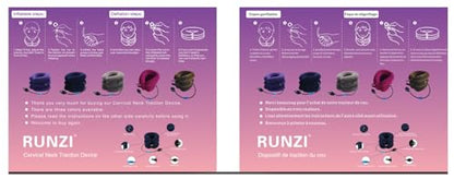 RUNZI Cervical Neck Traction Device Inflatable Neck Stretcher, Easy to Use for Chronic Neck and Shoulder Pain Relief Traction Spine Alignment, Neck Cervical Brace
