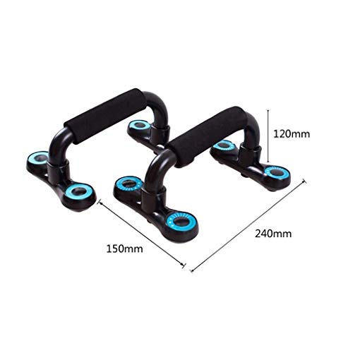 Stand with Adjustable Heights Includes Jump Rope Cushioned Foam Grip and Non-Skid Pad for Home Workout, Chest Tricep Bodyweight Training