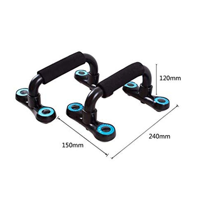 Stand with Adjustable Heights Includes Jump Rope Cushioned Foam Grip and Non-Skid Pad for Home Workout, Chest Tricep Bodyweight Training